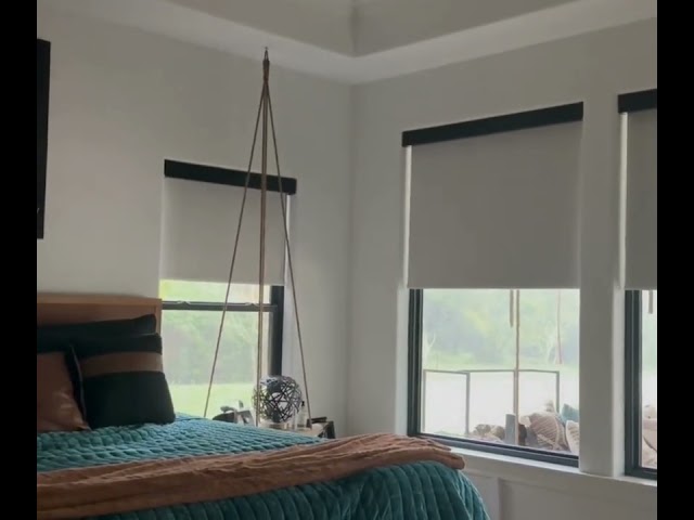 Alta Bliss Roller Shades Install with Bumble Bee Blinds South Austin