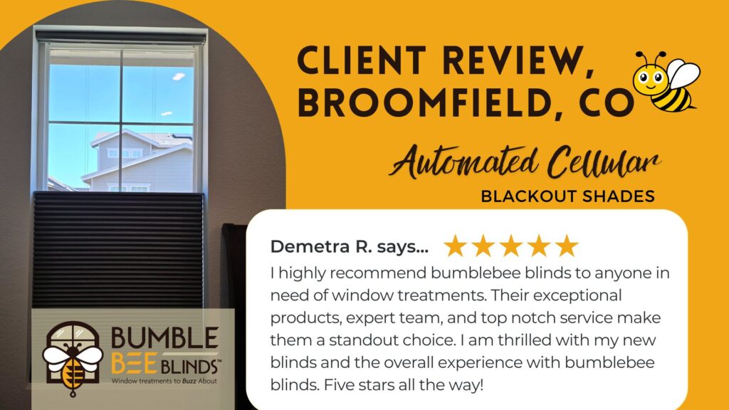 Client Review: Motorized Bedroom Shades in Broomfield CO