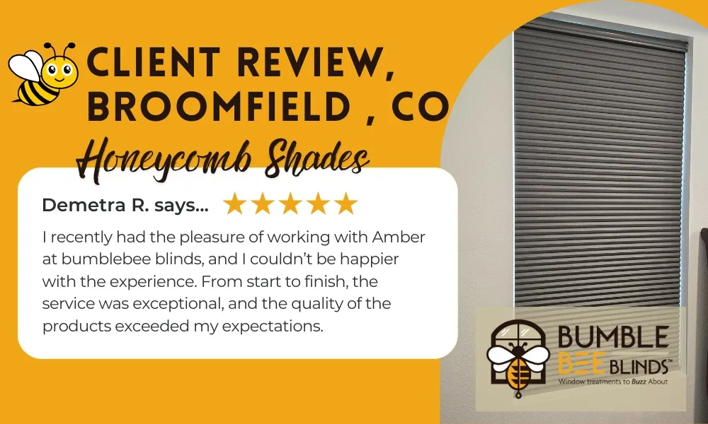 Client Review: Honeycomb Shades in Broomfield CO