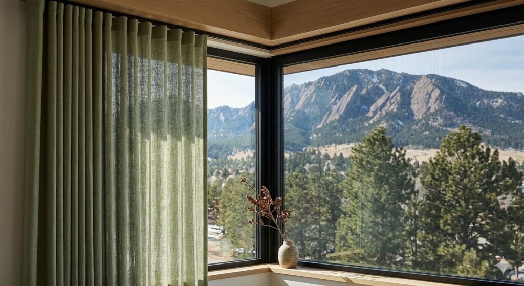 What are the Best Drapery Ideas for Maximizing Mountain Views in Boulder?