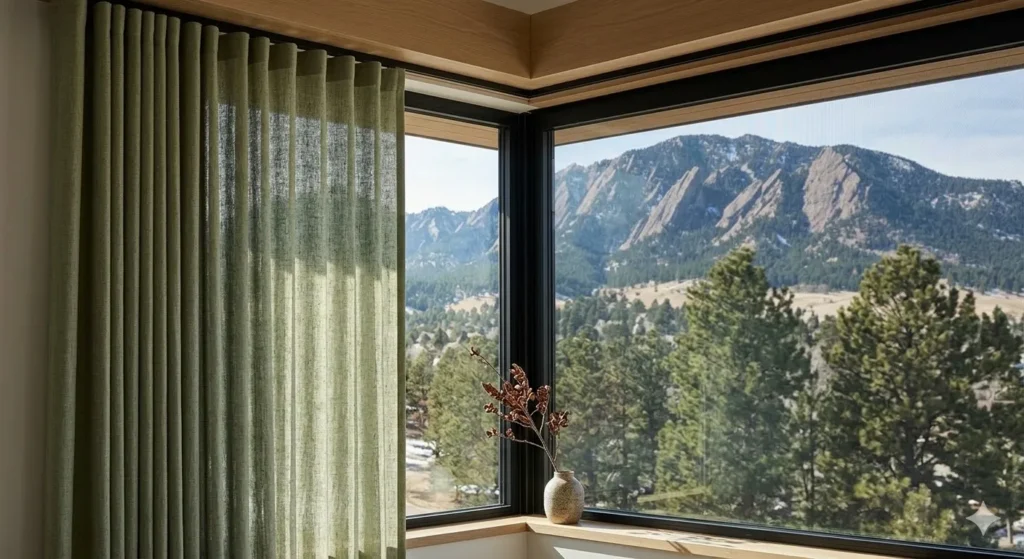 What are the Best Drapery Ideas for Maximizing Mountain Views in Boulder?