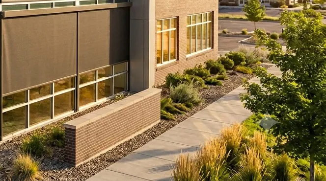 How Commercial Exterior Solar Shades Lower Lafayette Utility Bills