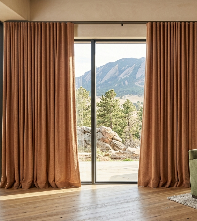 What are the latest custom drapery trends for modern homes in Boulder, CO?