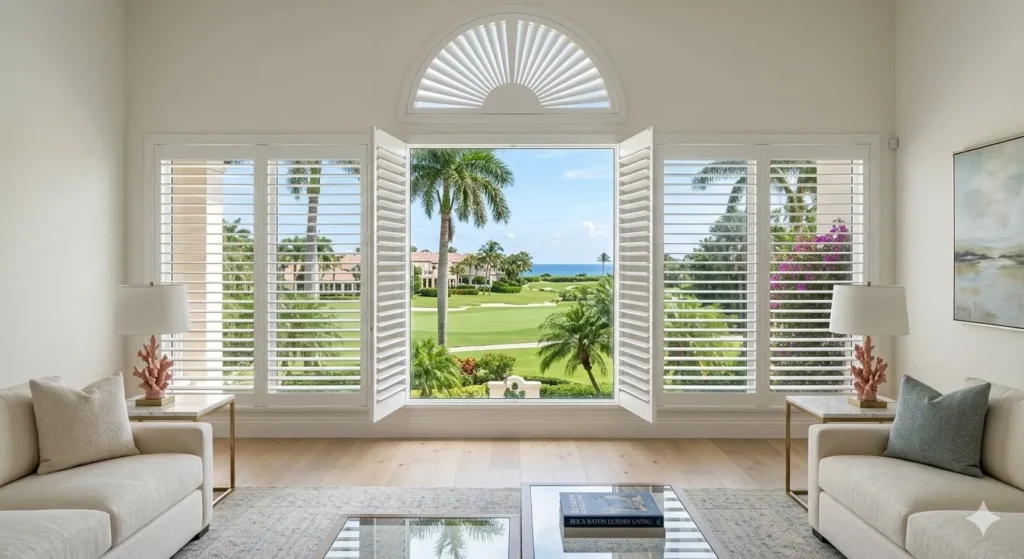 How Do Custom Plantation Shutters Boost Home Equity and Energy Efficiency in Boca Raton?