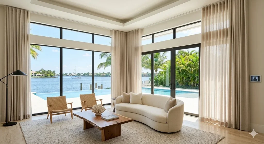 Why Is Custom Drapery the Essential Final Touch for Luxury Estates in Boca Raton?