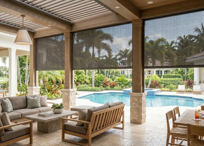 professional outdoor shade installation boca raton
