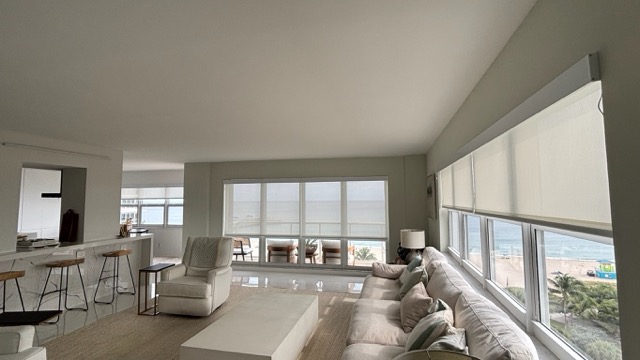 roller shades for wide windows in boca raton, fl