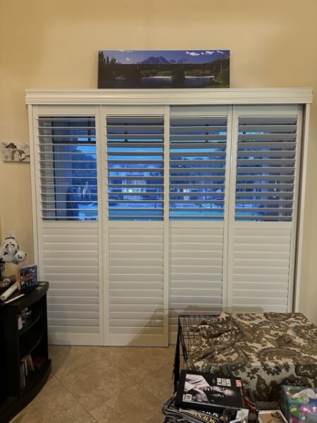 shutters for tall window in boca raton