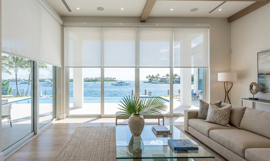 Why Motorized Blinds Are Perfect for Boca Raton Waterfront Homes