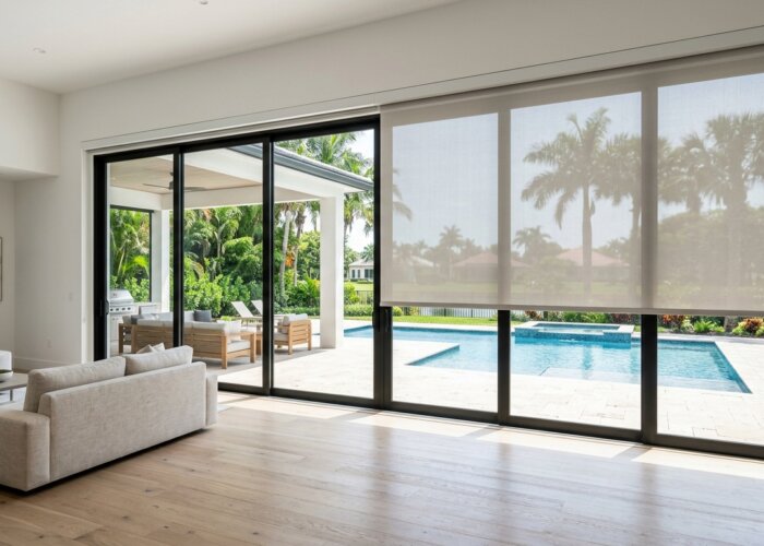 roller shades for glass patio doors