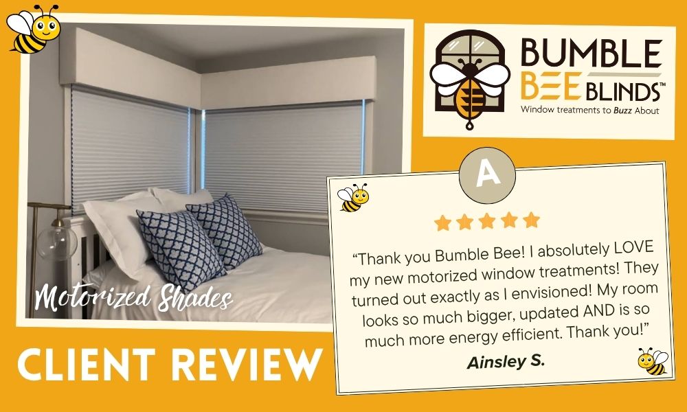 Client Review: Motorized Shades in Darien CT 🐝
