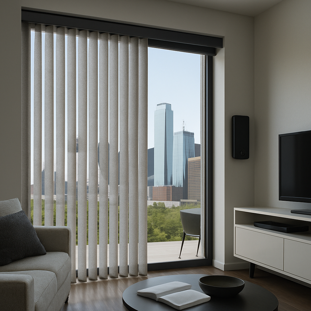 Motorized vertical blinds 