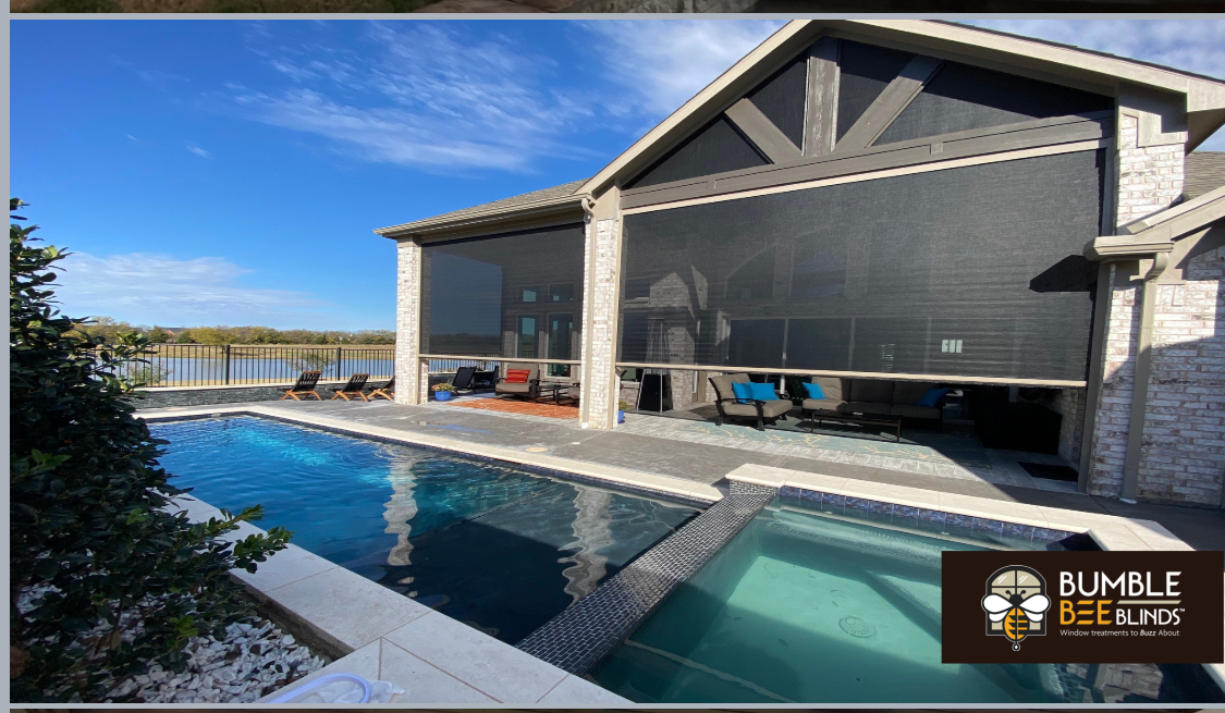 Outdoor Motorized Patio Shades