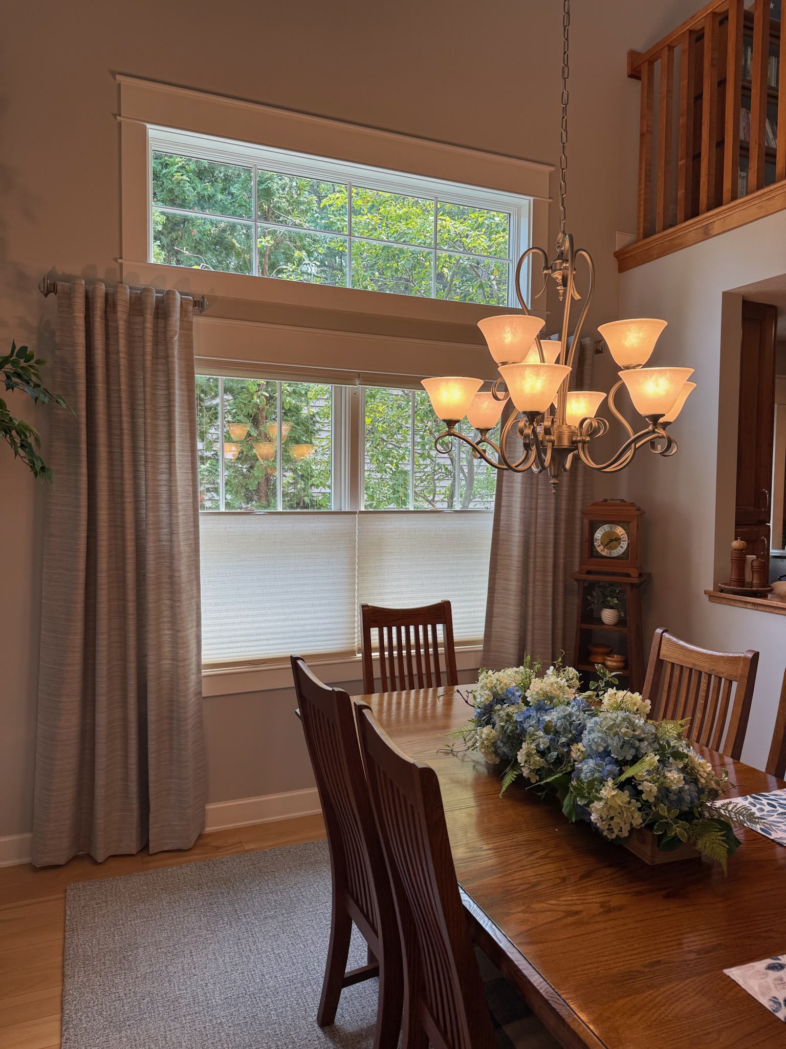 Top-Down, Bottom-Up Shades with Decorative Panels