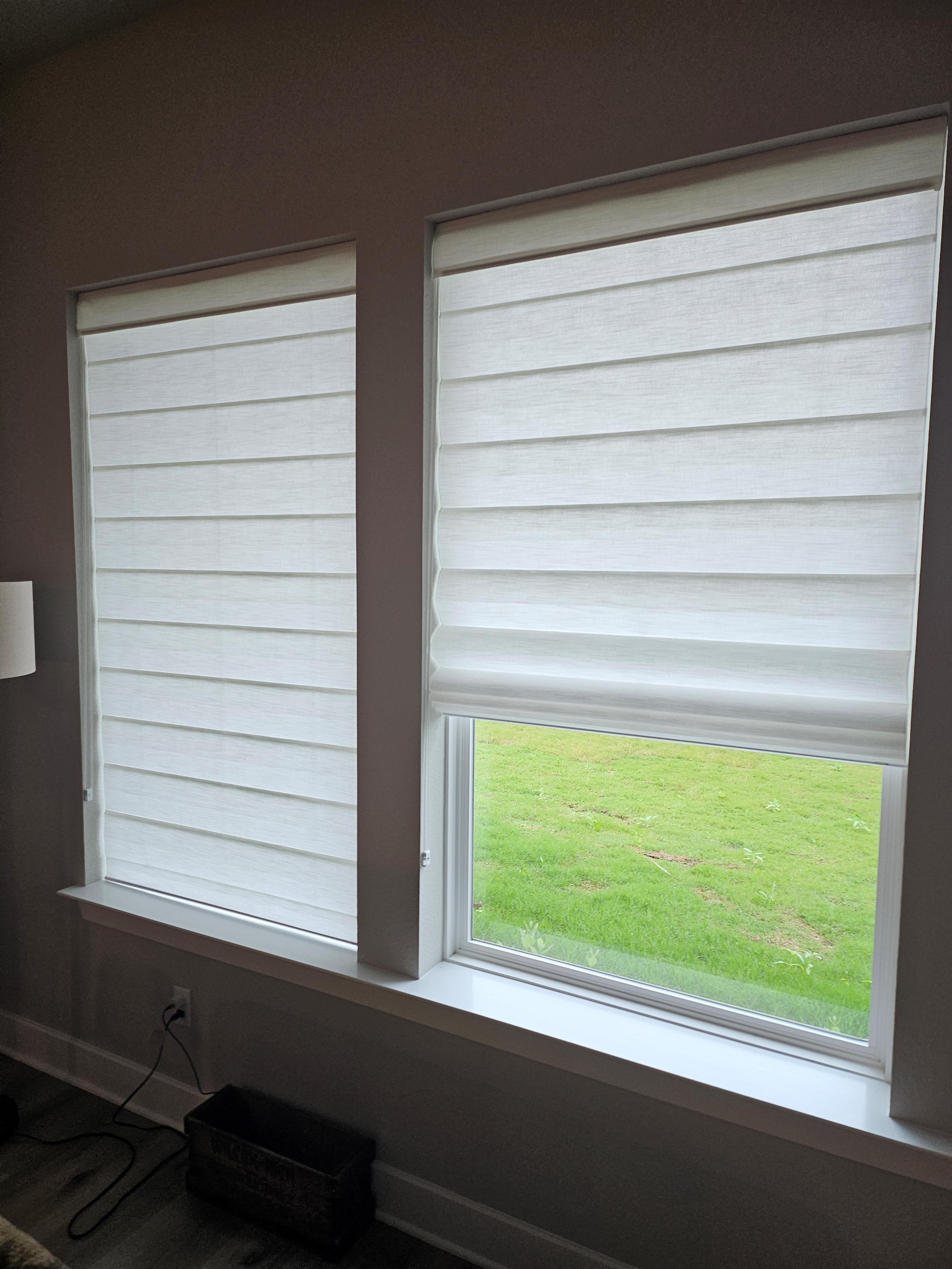 Stylish Cellular Shade and Faux Wood Install | Buda, TX