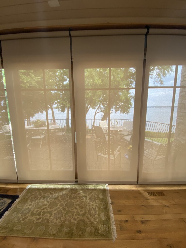 Motorized Solar Shade on Lake Minnetonka