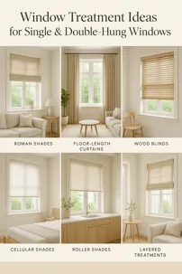 Window Treatment Ideas for Standard Single/Double-Hung Windows: Stylish Solutions for Every Home