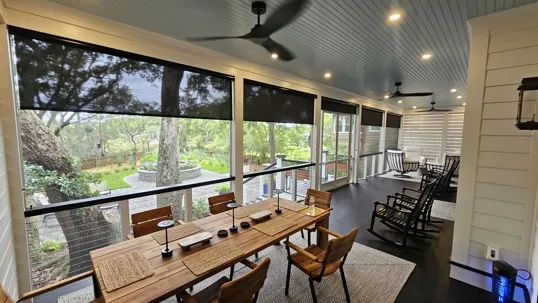Enjoy the San Antonio Outdoors in Comfort with Motorized Exterior Shades
