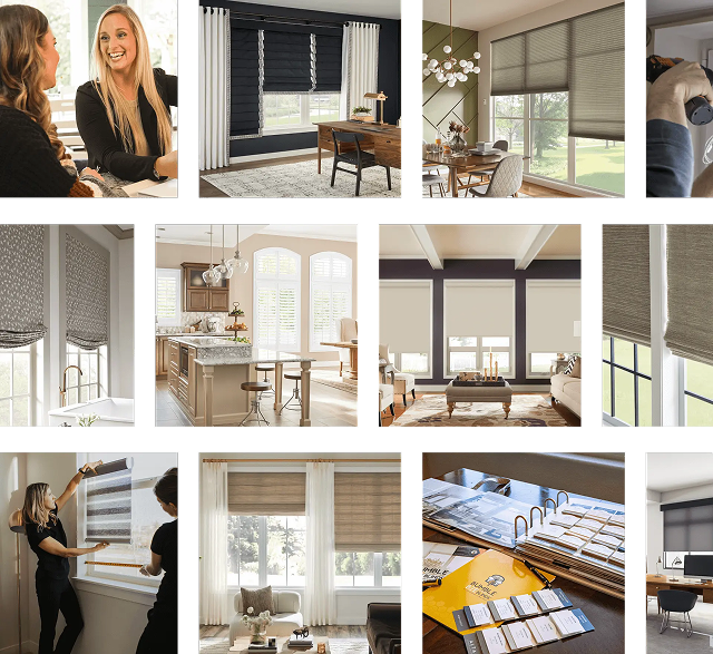 Interior with modern blinds