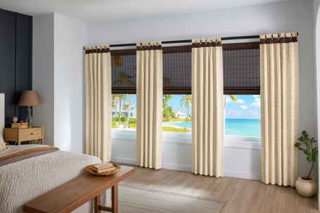 Layering Drapery with Other Window Treatments for a Designer Look