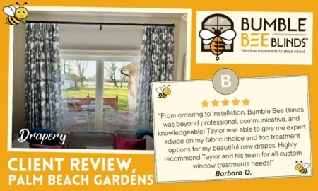 Custom Drapery Client Review in Palm Beach Gardens FL