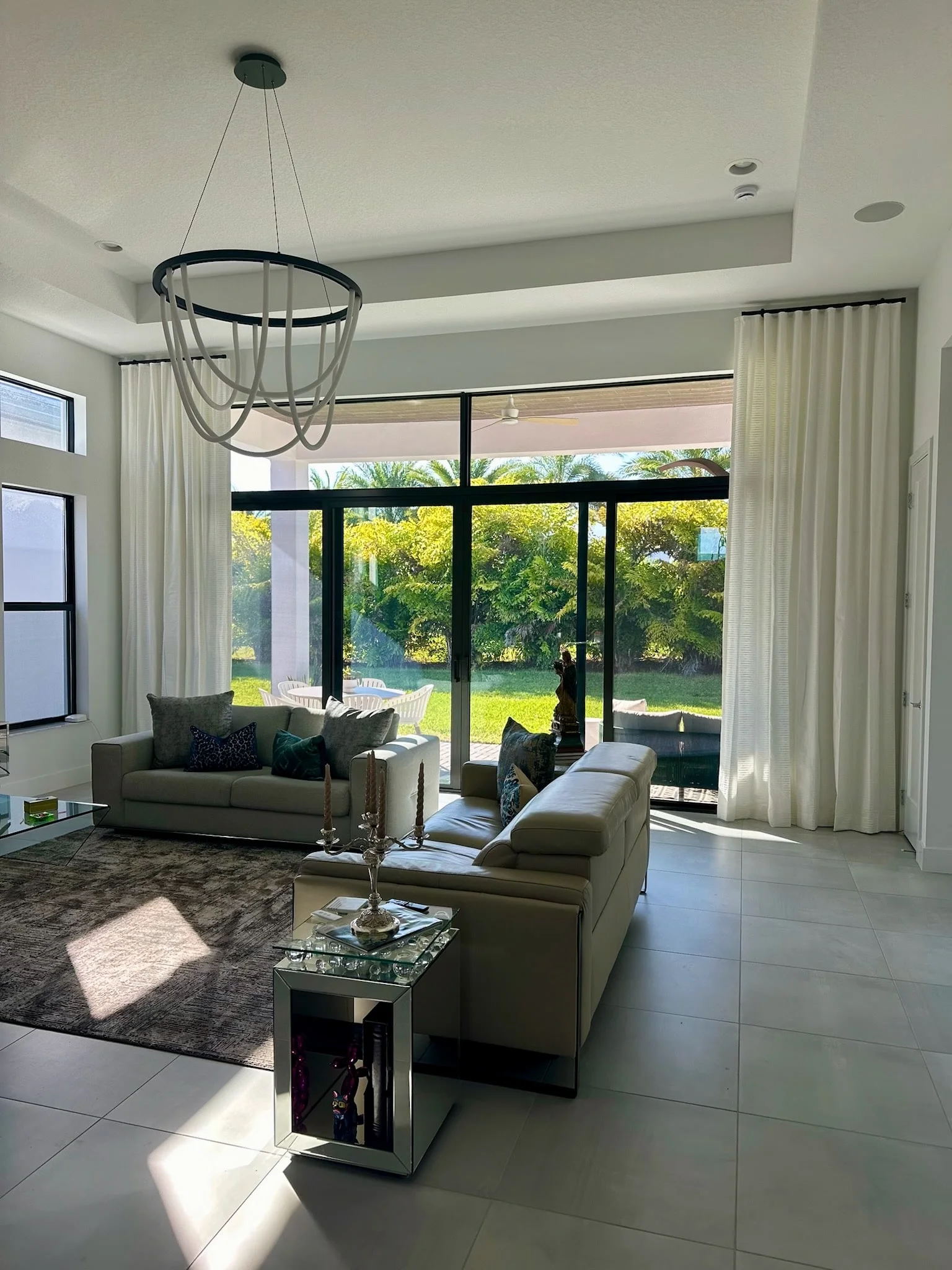 custom drapery palm beach homes