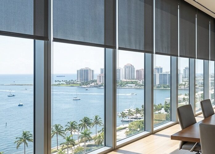 commercial shades installation west palm beach