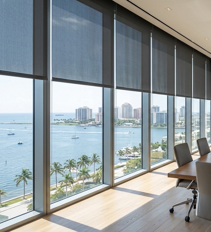 Commercial Window Treatments in Palm Beach & Beyond: Smart Solutions from Bumble Bee Blinds