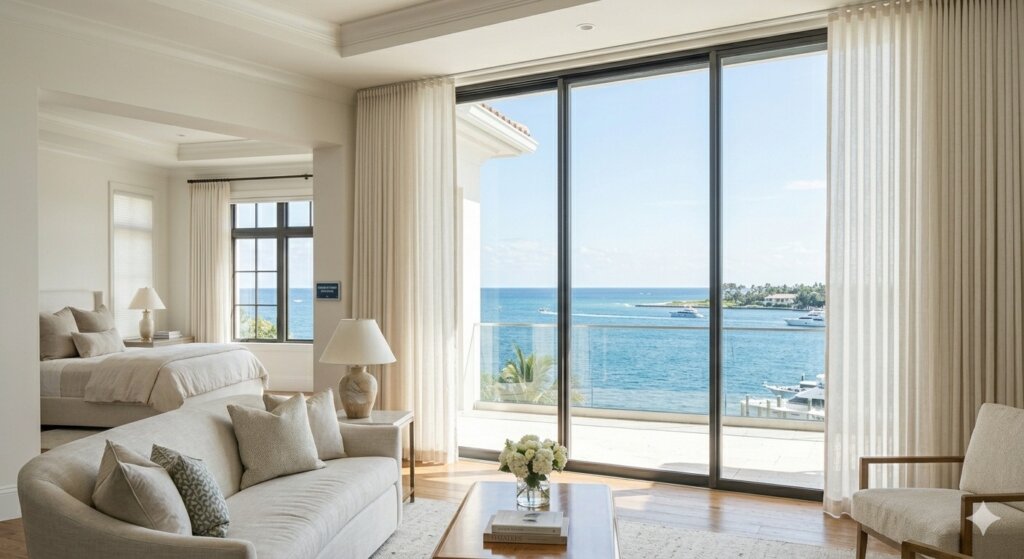 How Can Drapery Maximize Waterfront Views in Palm Beach and Jupiter Homes?