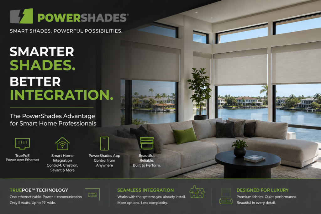 Why Jacksonville AV Companies Are Switching to PowerShades Instead of Lutron