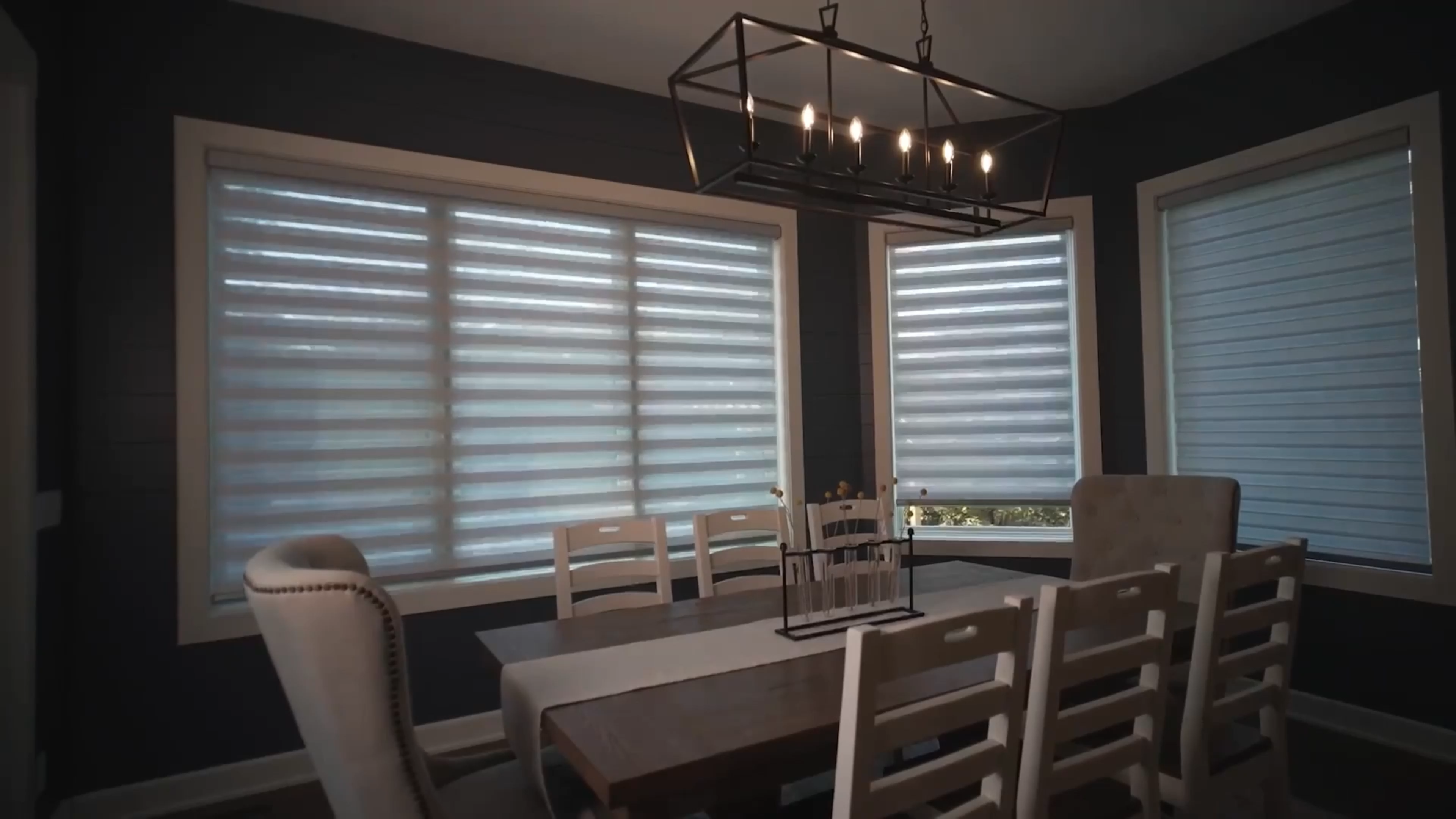 Interior with modern blinds