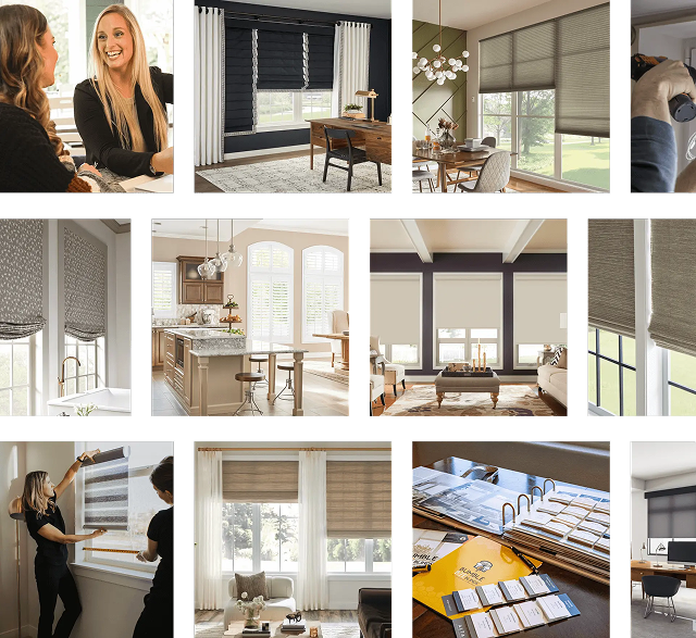 Interior with modern blinds