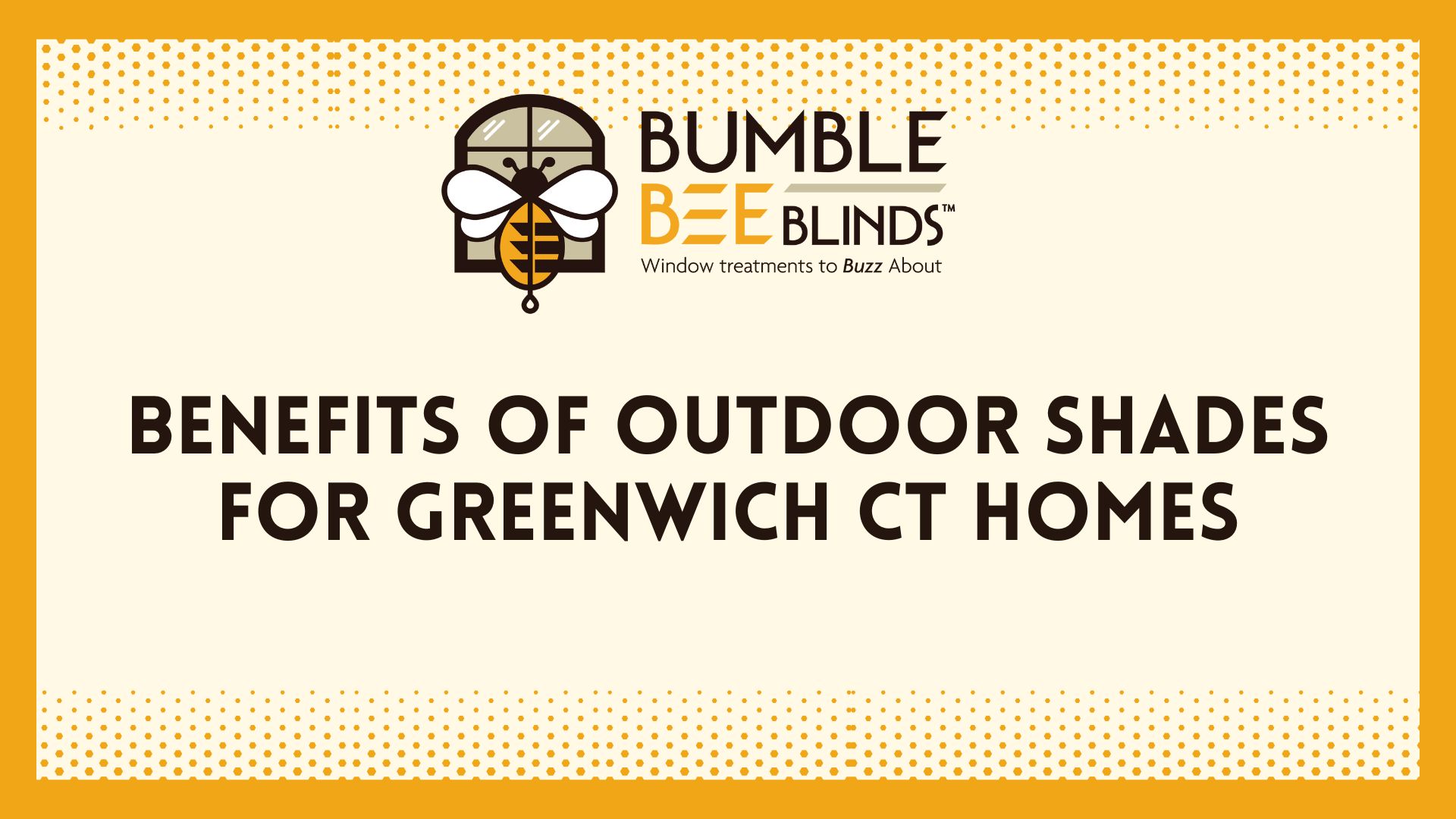 Benefits of Outdoor Shades in Greenwich CT