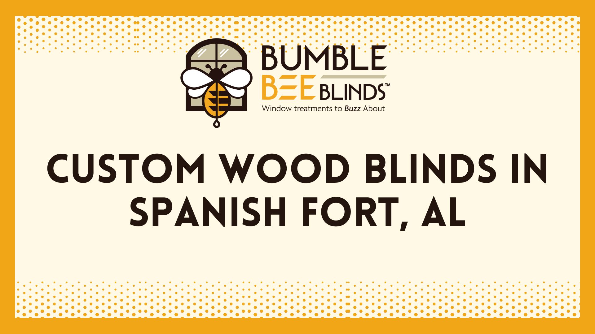 Custom Wood Blinds in Spanish Fort AL