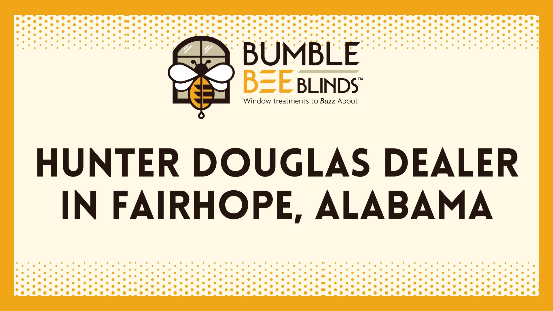 Hunter Douglas Dealer in Fairhope AL
