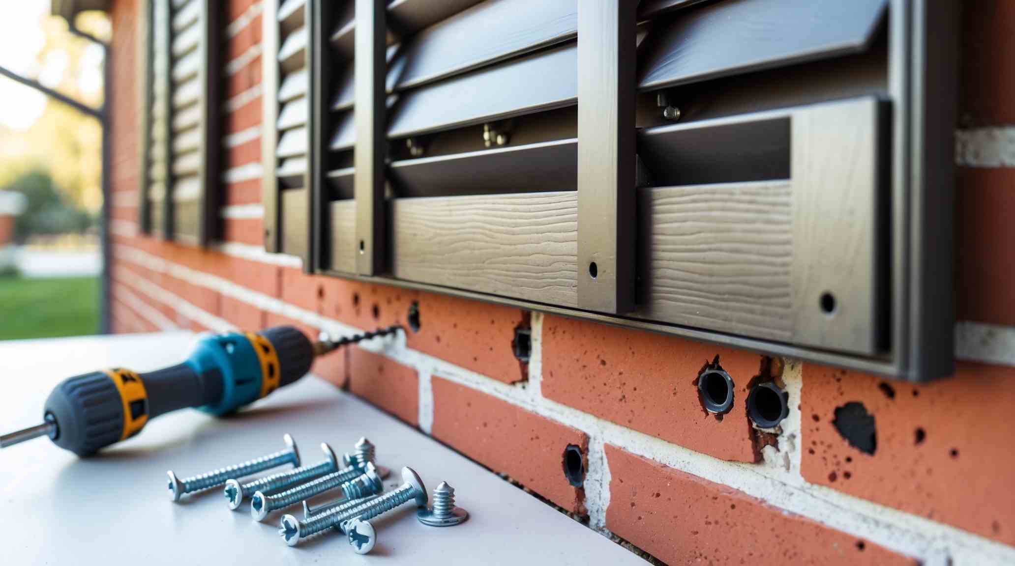 How to Install Shutters on Brick or Masonry Surfaces