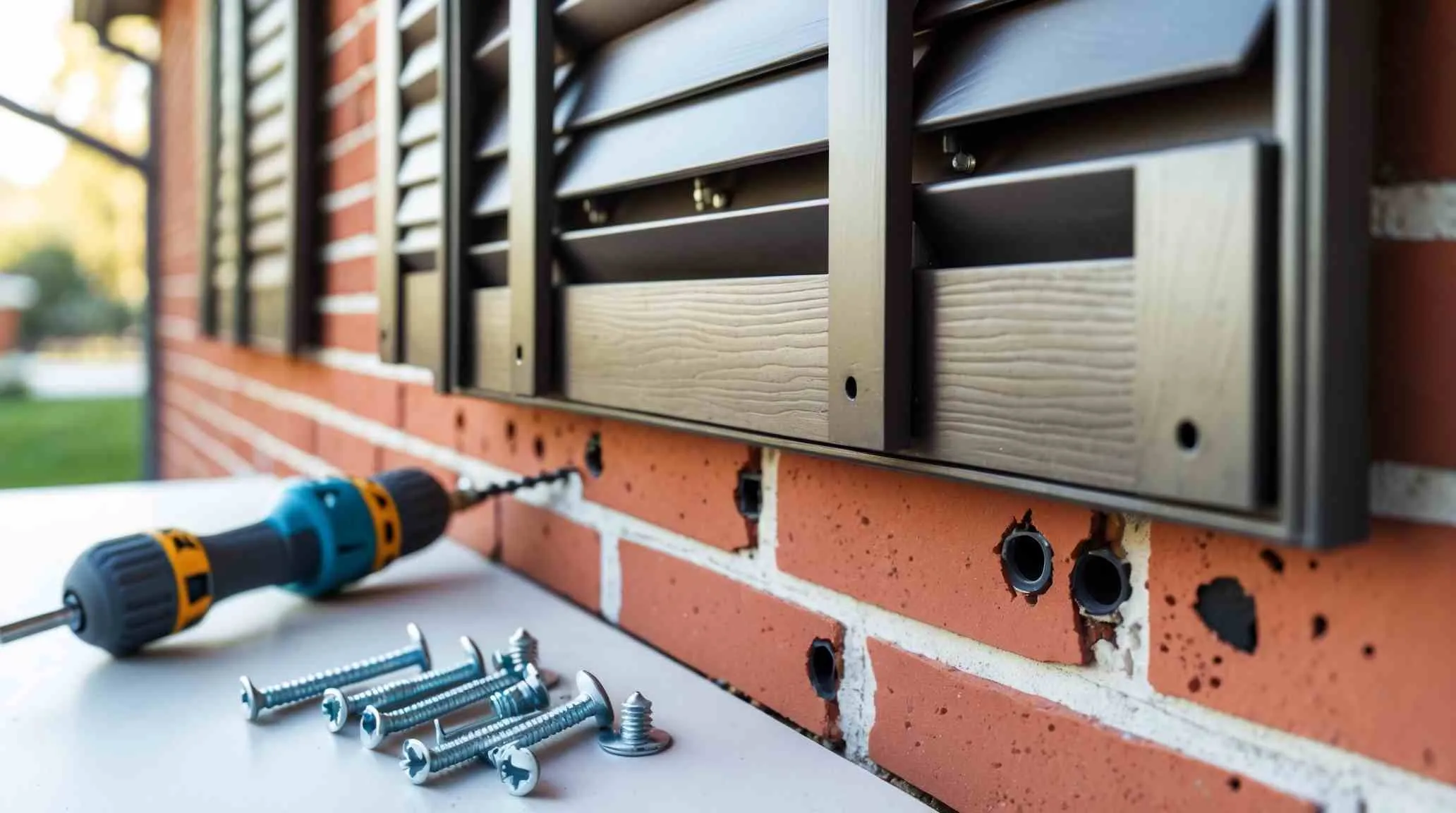 How to Install Shutters on Brick or Masonry Surfaces