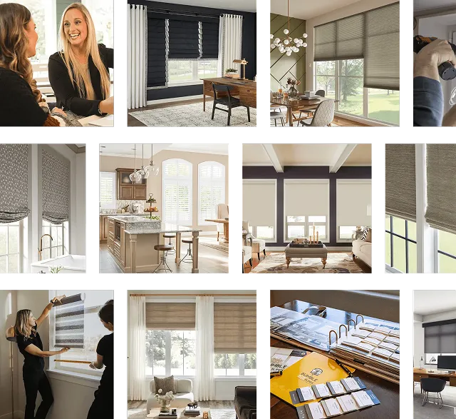 Interior with modern blinds